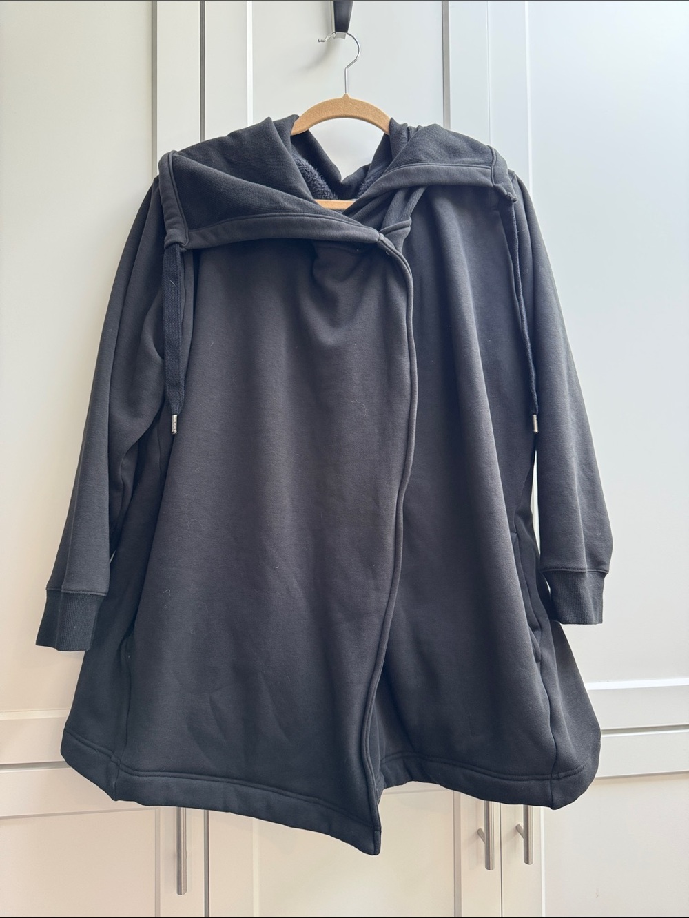 Zella Black Hooded Teddy Jacket